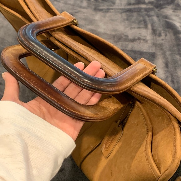 Vintage Coach British Tan Embassy Briefcase Messenger Bag Leather Brown - Picture 3 of 16